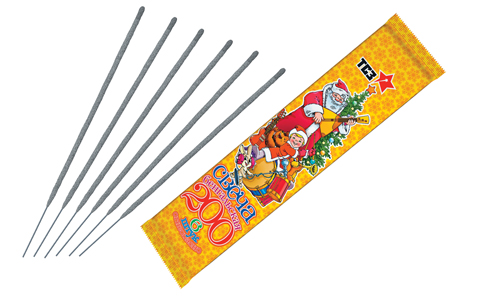  Бенгальские свечи 6 шт 200 мм в пакете  в Брянске